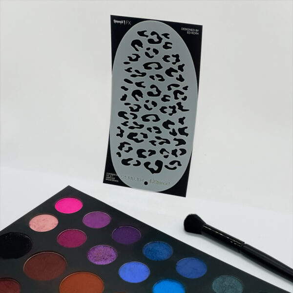 leopard spots stencil for makeup