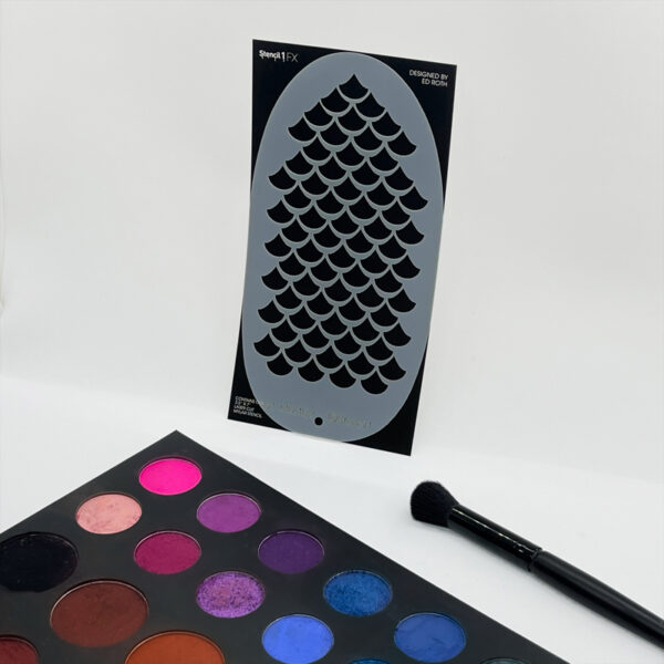 mermaid scales stencil for makeup