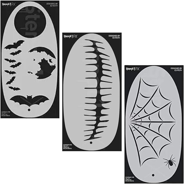 Halloween makeup stencils