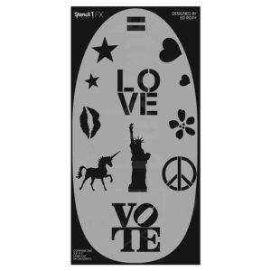 Political Icons Makeup Stencil