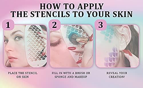 Mermaid Scales + Tattoo Marks + Cherry Blossom - Image 2