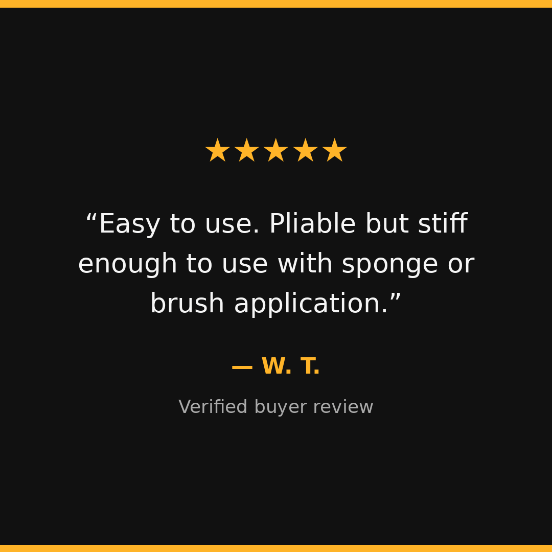Five-star customer review of Stencil1FX makeup stencils